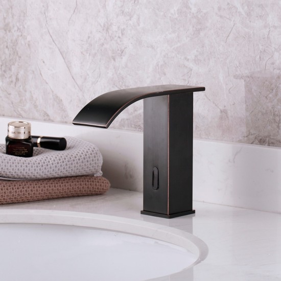 Bent sensorkraan olie brons 7