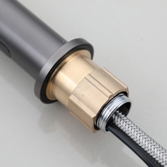 Draadbuis mooie gun metal sensorkraan madu