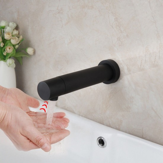 Korte sensorkraan muurkraan baltic zwart