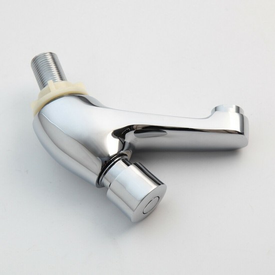 Koud water chroom kraan zelf sluitend