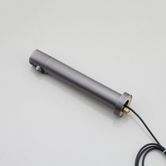 Mooie baltic gun metal sensorkraan muurkraan