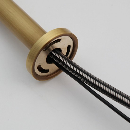 Muurplaat pesaro brons kort model