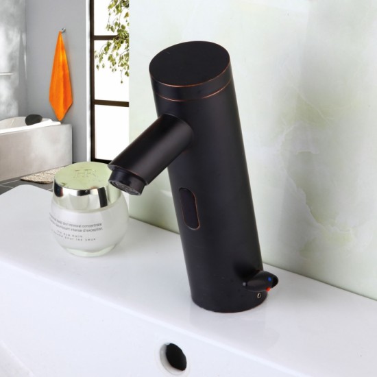 Sensor Kraan Corto olie brons Design Warm en Koud water Sensorkraan