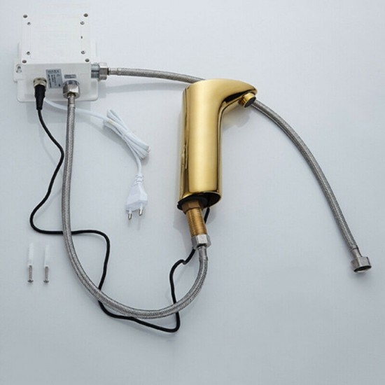 Sensorkraan goudkleurig afgewerkt