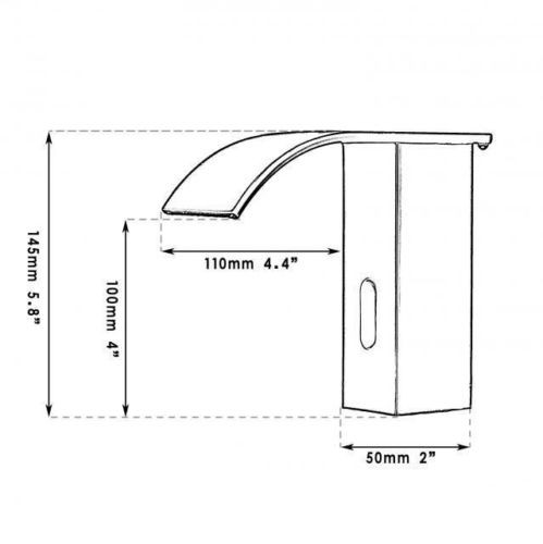 Sensor Kraan Type Barre Design Koud en Warm watervalkraan olie brons