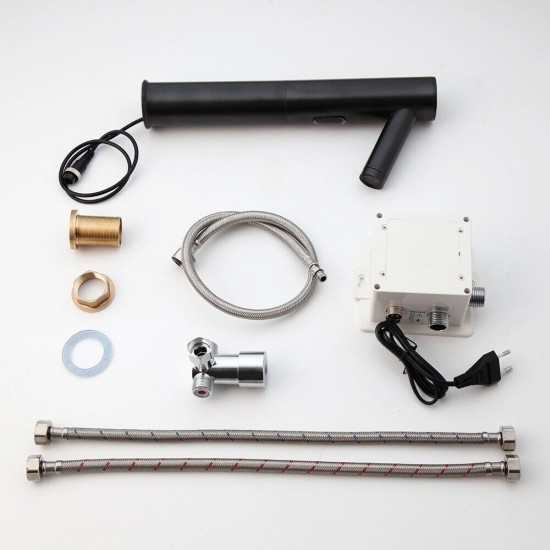 Set sensorkraan warm koud zwart model
