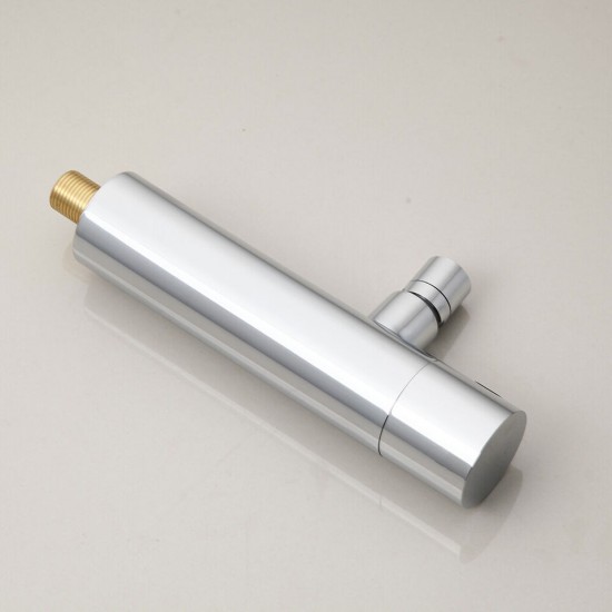 Zij aanzicht chroom sensorkraan