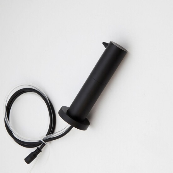 Zwarte zeepdispenser sensor muurbevestiging